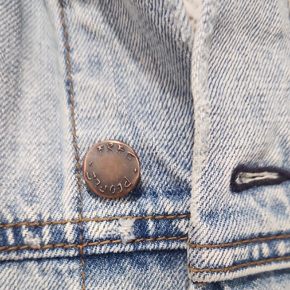 Free People Light Blue Jean Jacket - Picture 2 of 9